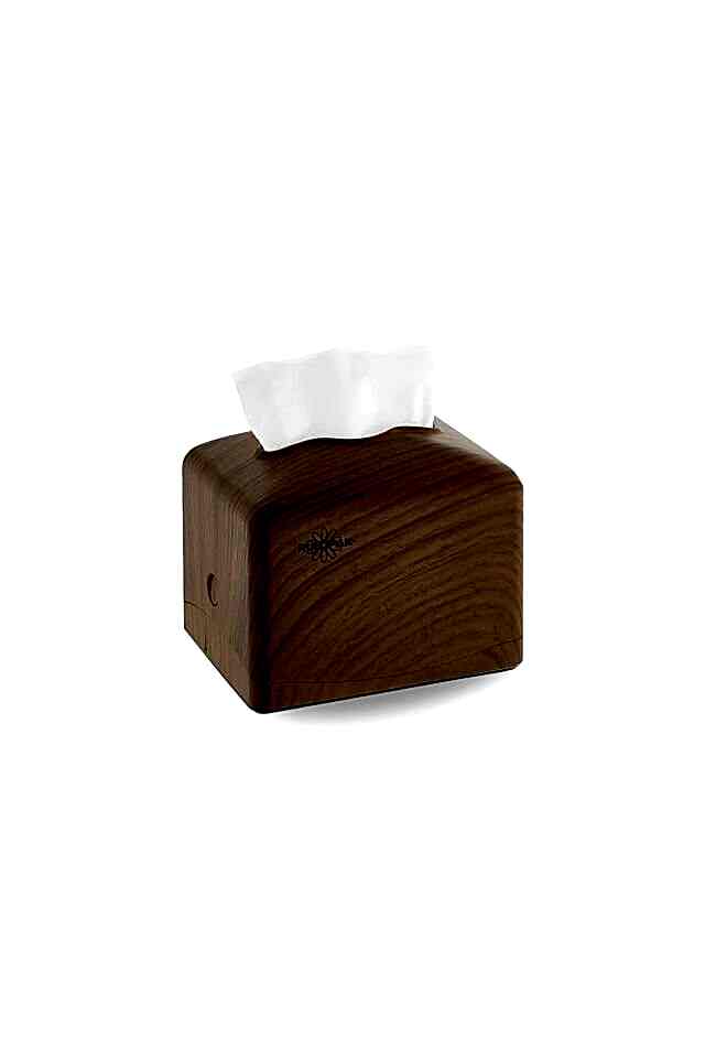 Tekçek Mini Peçete Dispenseri Koyu Ahşap