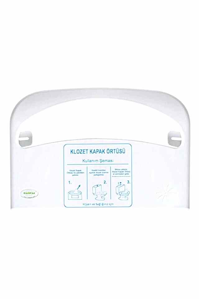 Klozet Kapak Örtüsü Dispenseri Beyaz