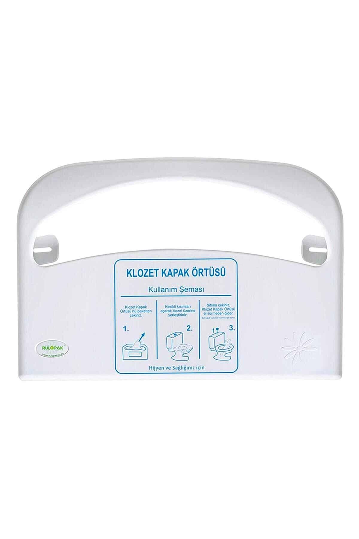 Klozet Kapak Örtüsü Dispenseri Beyaz