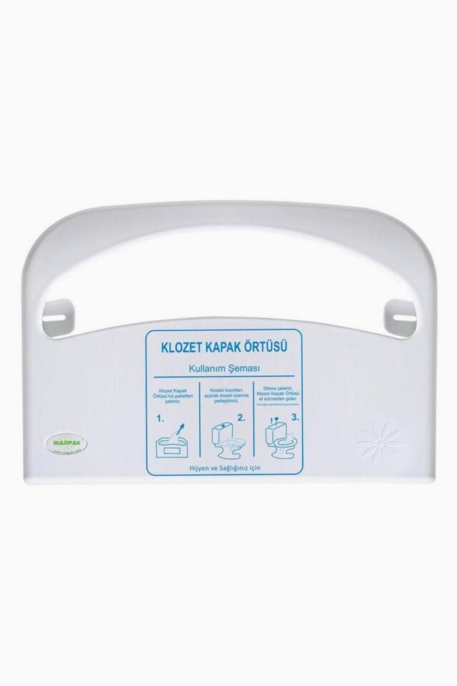 Klozet Kapak Örtüsü Dispenseri Beyaz